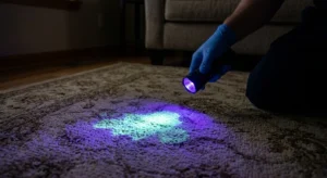How to detect urine stain on carpet