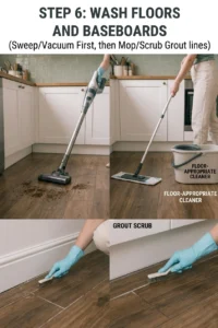 how to deep clean kitchen