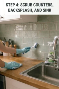 how to deep clean kitchen 