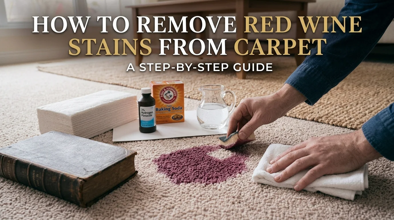 How to Remove Red Wine Stains from Carpet