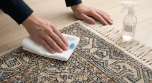 Step by step guide to clean a wool rug