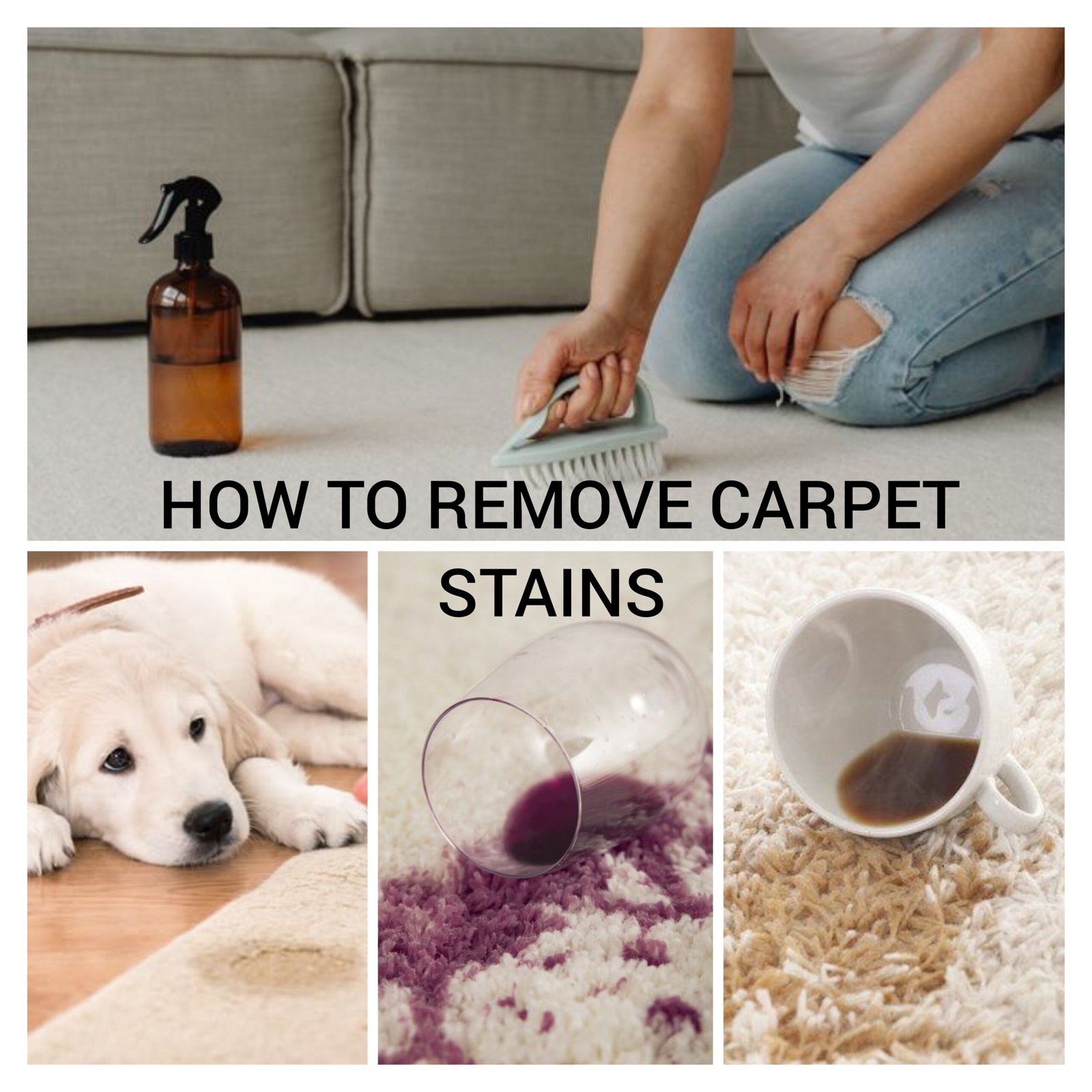 how to remove carpet stains