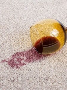 How to remove red wine stains from carpet
