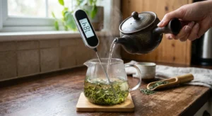 what temperature should you steep tea for green and black tea