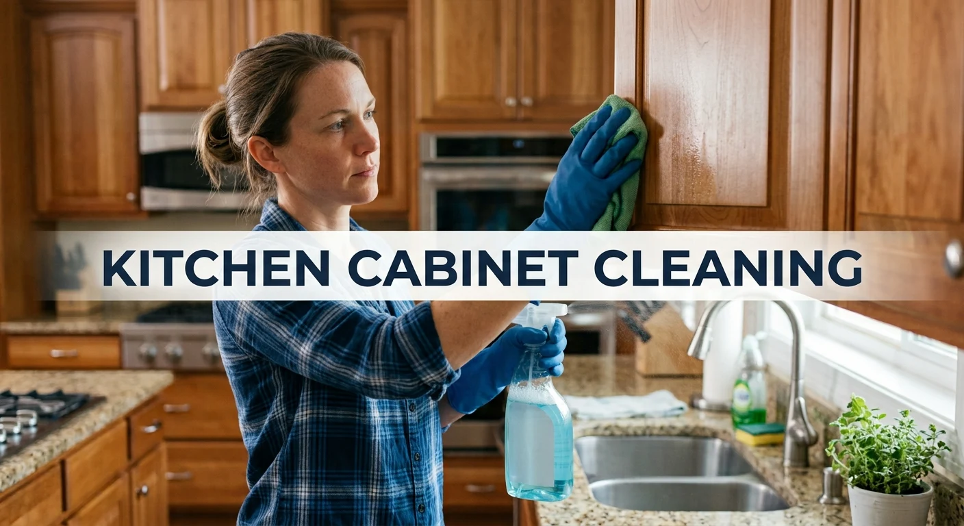 How to clean kitchen cabinets,