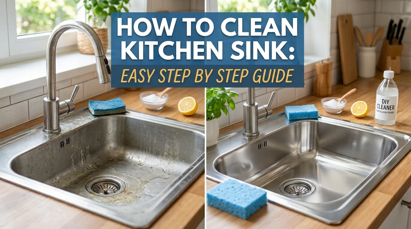 How to clean kitchen sink: Easy step by step Guide