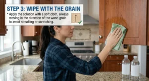 how to clean kitchen cabinets