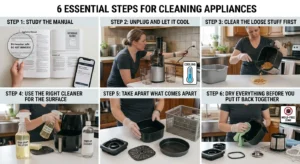 How to clean kitchen appliances