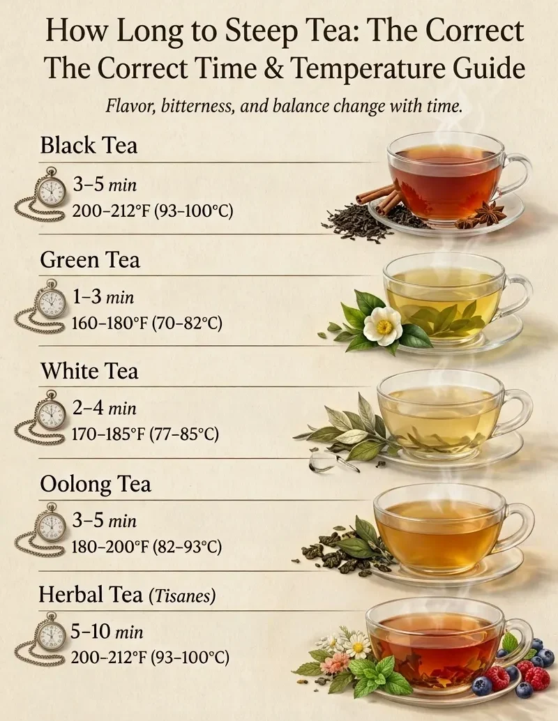 How Long to Steep Tea :Correct Time and Temperature Guide