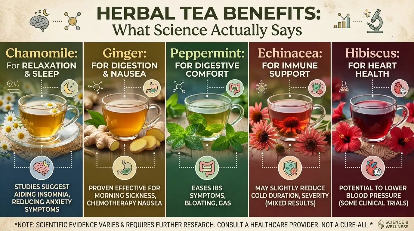 Prven by science the benefits of herbal tea